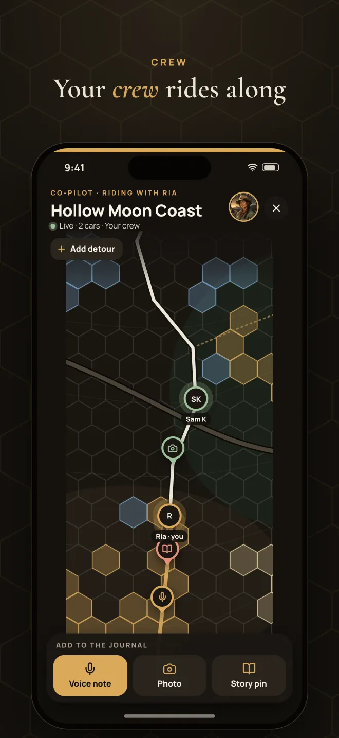 Crew convoy on the map