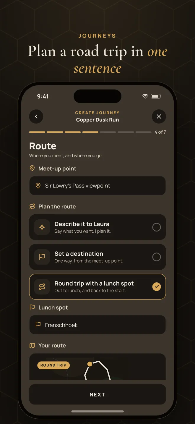 Planning a journey with Laura